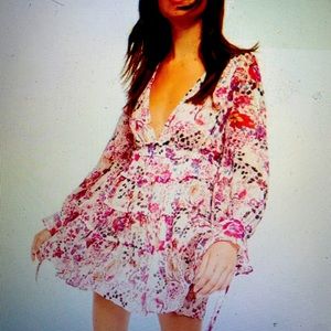 Free people- closer to the heart mini dress
